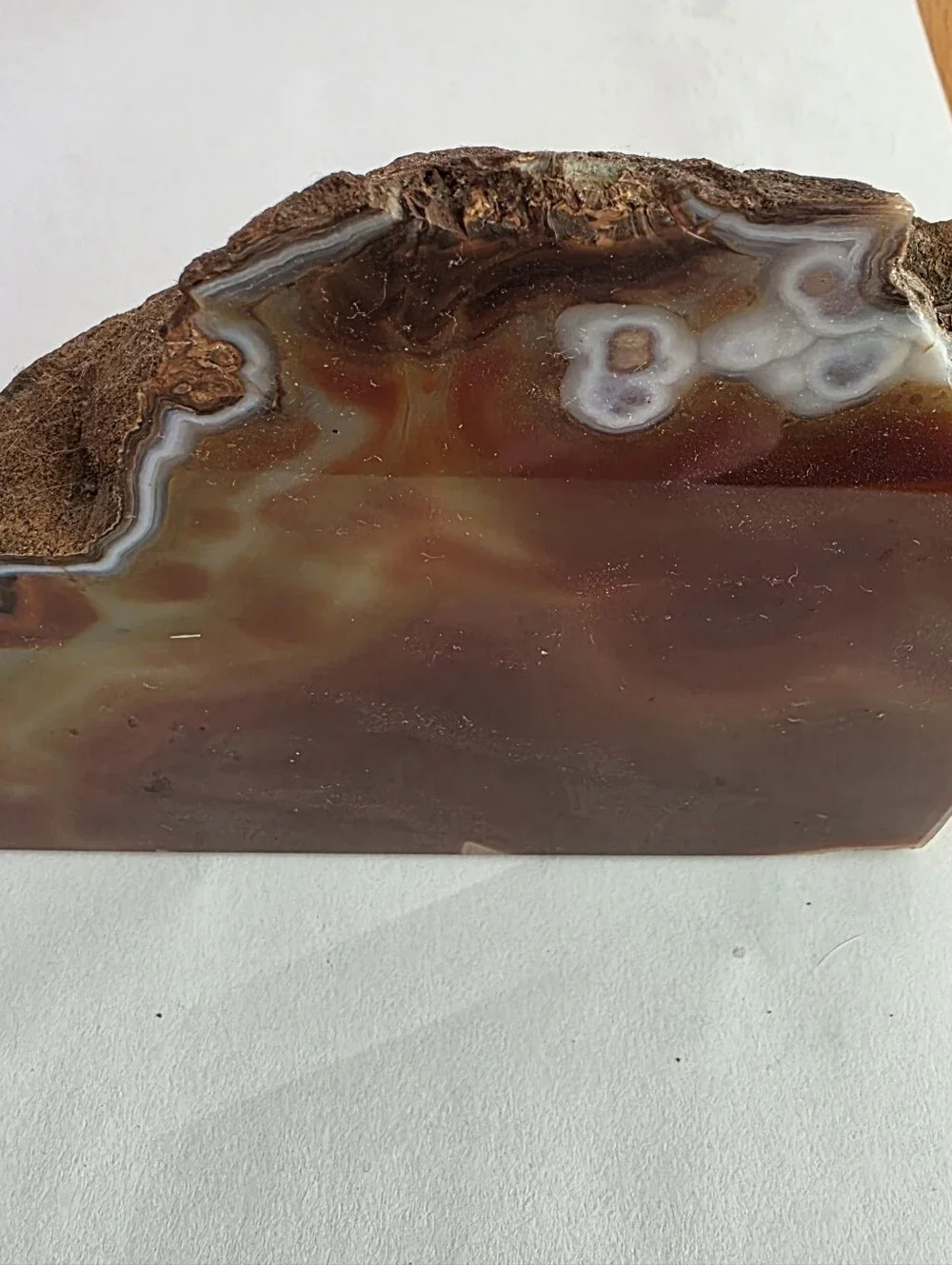 Brown Condor Agate Decorative Bookend - Unbranded